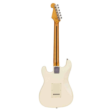 SX SST57-VWH elektrische gitaar – 3 single coils, vintage tremolo, Vintage White + tas