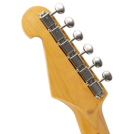 SX SST57-CAR elektrische gitaar – 3 single coils, vintage tremolo, Candy Apple Red + tas