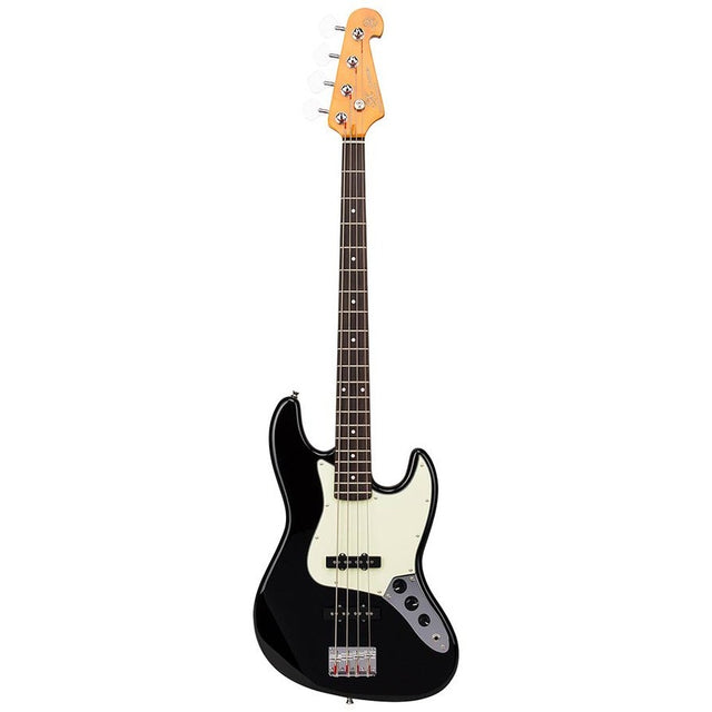 SX SJB62BK Retro Series 62 J-style elektrische basgitaar zwart