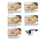 Wilkinson 162-NL-4S2M Stemmechanieken voor gitaar, met EZ LOK and staggered post height, 6x links, nikkel