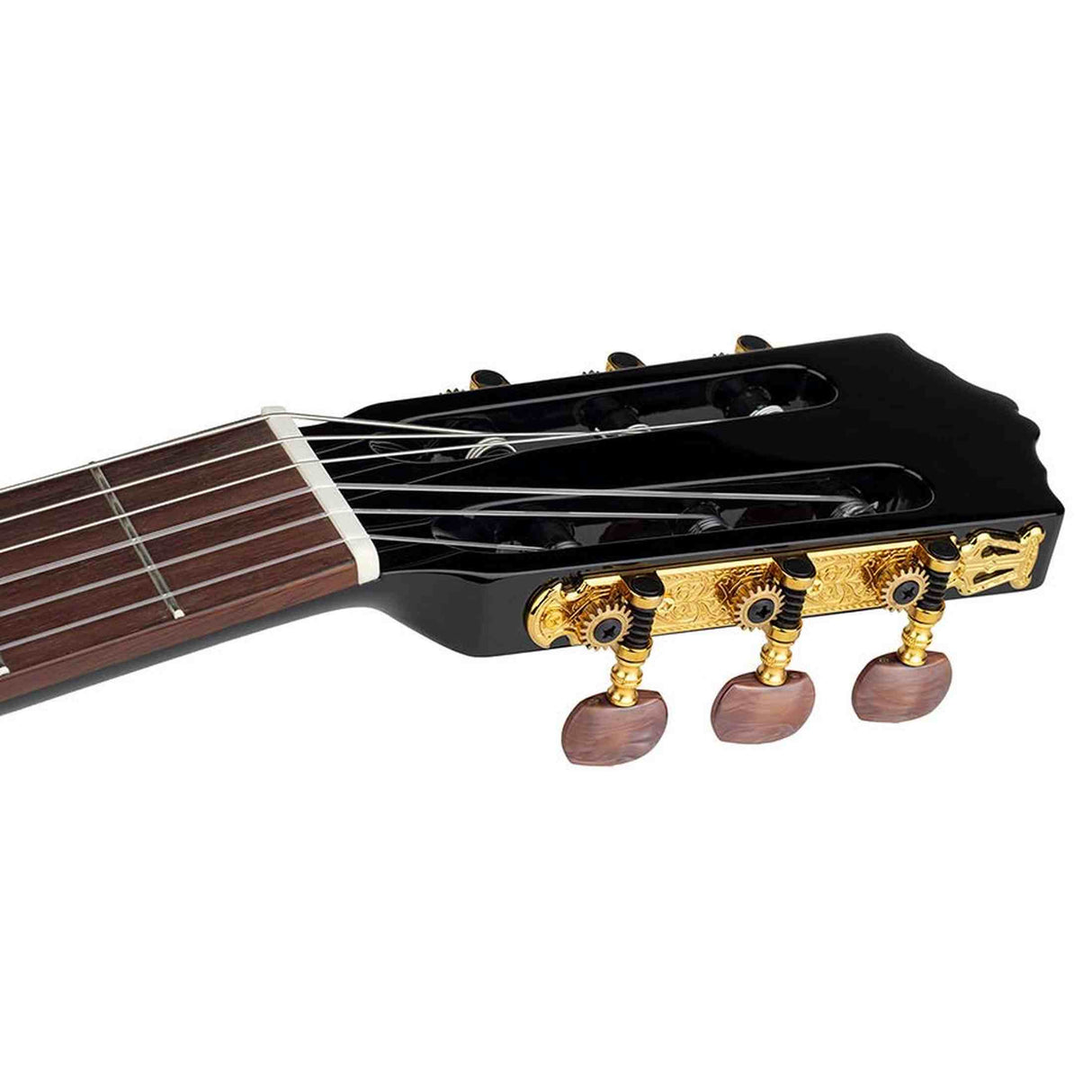 Salvador Cortez CC-22-BK – Klassieke gitaar met massief ceder bovenblad, sapele body en zwarte hoogglans afwerking