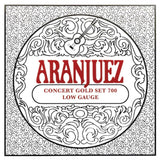 Aranjuez AR-700 snaren set for classic guitar, Calibrada nylon trebles & goldplated wound basses, light gauge