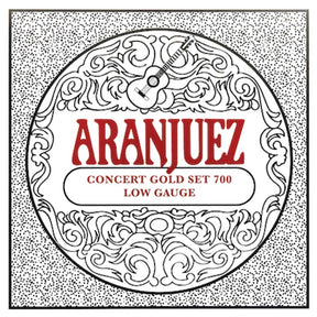 Aranjuez AR-700 snaren set for classic guitar, Calibrada nylon trebles & goldplated wound basses, light gauge