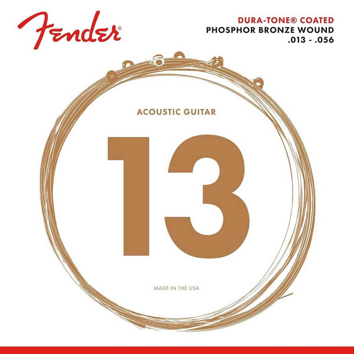 Fender F-880M Dura-Tone akoestische gitaarsnaren Medium 013-056