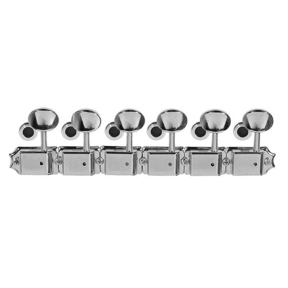 Fender 0992040002 Stemmechanieken, vintage Kluson style strat/tele LH, inclusief montagemateriaal, nikkel, set of 6