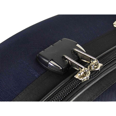 Leonardo CC-144-BU cellokoffer 4/4 gevormd blauw met slot en 2 riemen