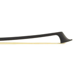 ELS FBC-10/14 cellostrijkstok, 1/4, glasvezel, zwart, rond, ebben slof, enkel oog, balein imitatie
