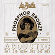 La Bella L-7GPCL snaren set acoustic custom light, 011-015-022w-032-042-052