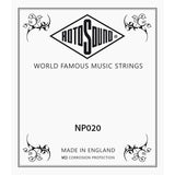 Rotosound NP020 .020 snaar for elektrisch/acoustic guitar, stainless steel