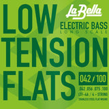 La Bella LTF4A snaren set elektrisch bass stainless steel round core, 042-056-070-100