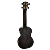 Mahalo MH2WTBK Hano Series Concert Ukulele Transparant Zwart Wide Neck