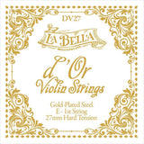 La Bella L-DV27 d'Or Violin String E-1, gold plated steel, 0.27mm, hard