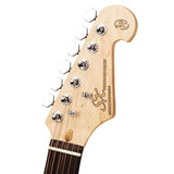 SX ED1/3TS elektrische gitaar – 3 single coil pickups, vintage tremolo, 3-Tone Sunburst + tas