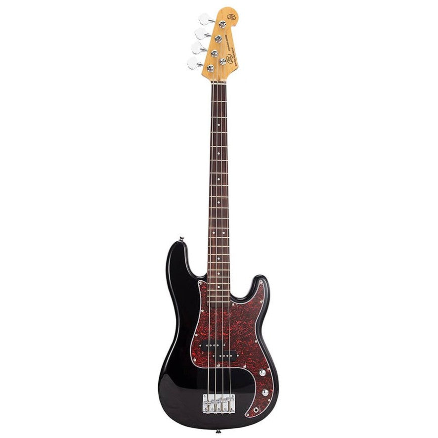 SX BD2/BK Standard Series P-Style Elektrische Basgitaar Zwart