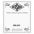 Rotosound DBL030 .030 snaar for elektrisch bass, stainless steel double ball end