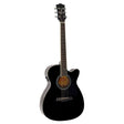Richwood RA-12-CEBK Artist Series Akoestische Gitaar auditorium cutaway met actieve EQ zwart