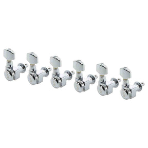 Schaller 5602200150 Stemmechanieken 6L met small metal pegs, staggered locking shaft, chroom
