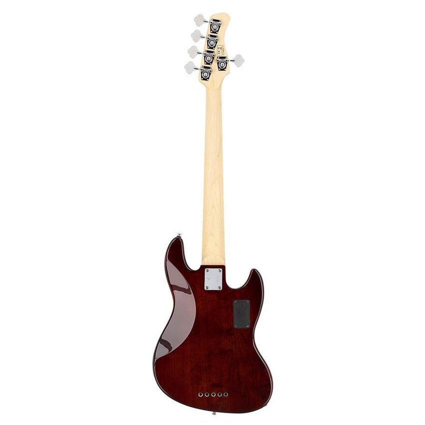 Sire V7+ A5L/TS Marcus Miller 2nd Gen linkshandige 5-snarige Tobacco Sunburst basgitaar