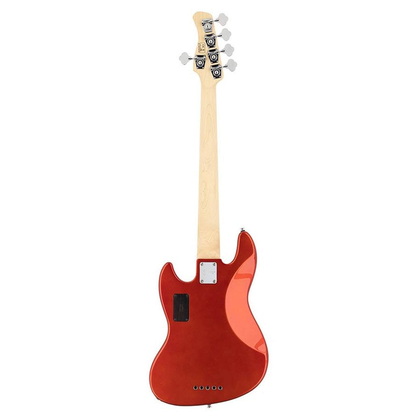 Sire V7+ A5F/BMR Marcus Miller 2nd Gen fretless 5-snarige basgitaar Bright Metallic Red