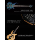 Sire M7+ S5/TBK Marcus Miller 5-Snarige Basgitaar Transparent Black