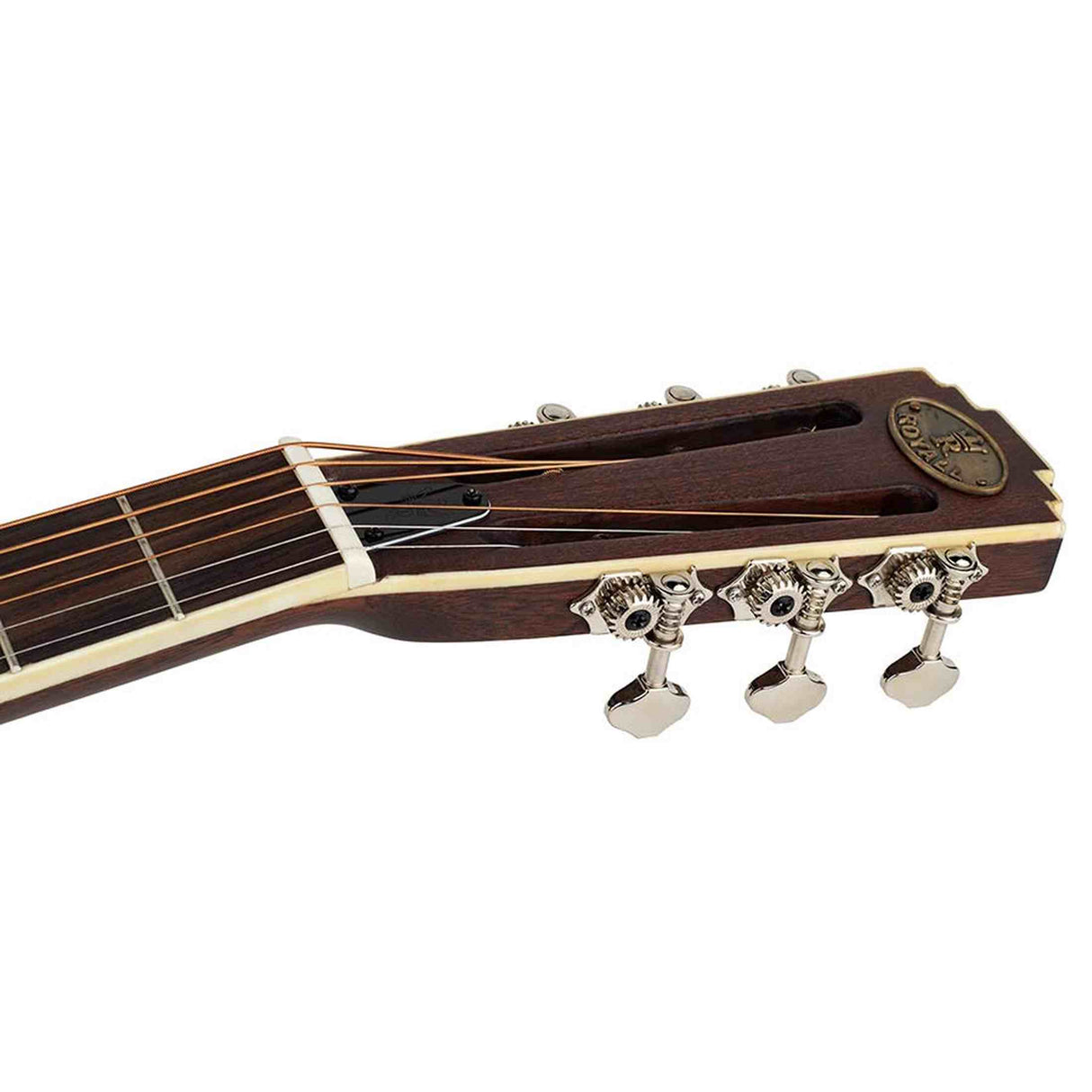 Royall TMP12/NI Tampa Tricone Resonator 12-Fret – Bell Brass, Nickel Finish, Tricone, Softcase