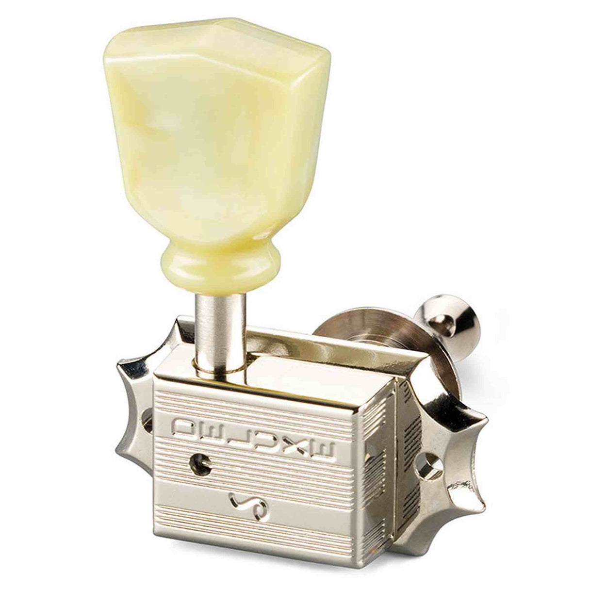 Schaller 101401231636 Stemmechanieken 3L3R Deluxe KeyStone. 21.7x6mm solid shaft, nikkel