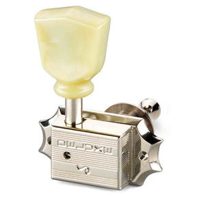 Schaller 101401231636 Stemmechanieken 3L3R Deluxe KeyStone. 21.7x6mm solid shaft, nikkel