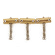 Fender 58544049 bridge saddles American Vintage Tele, threaded, brass, set of 3