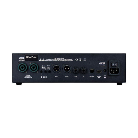 GR Bass DUAL1400 Basversterker Top – 2x 700W, 2 Kanalen, Overdrive & Dubbele DI