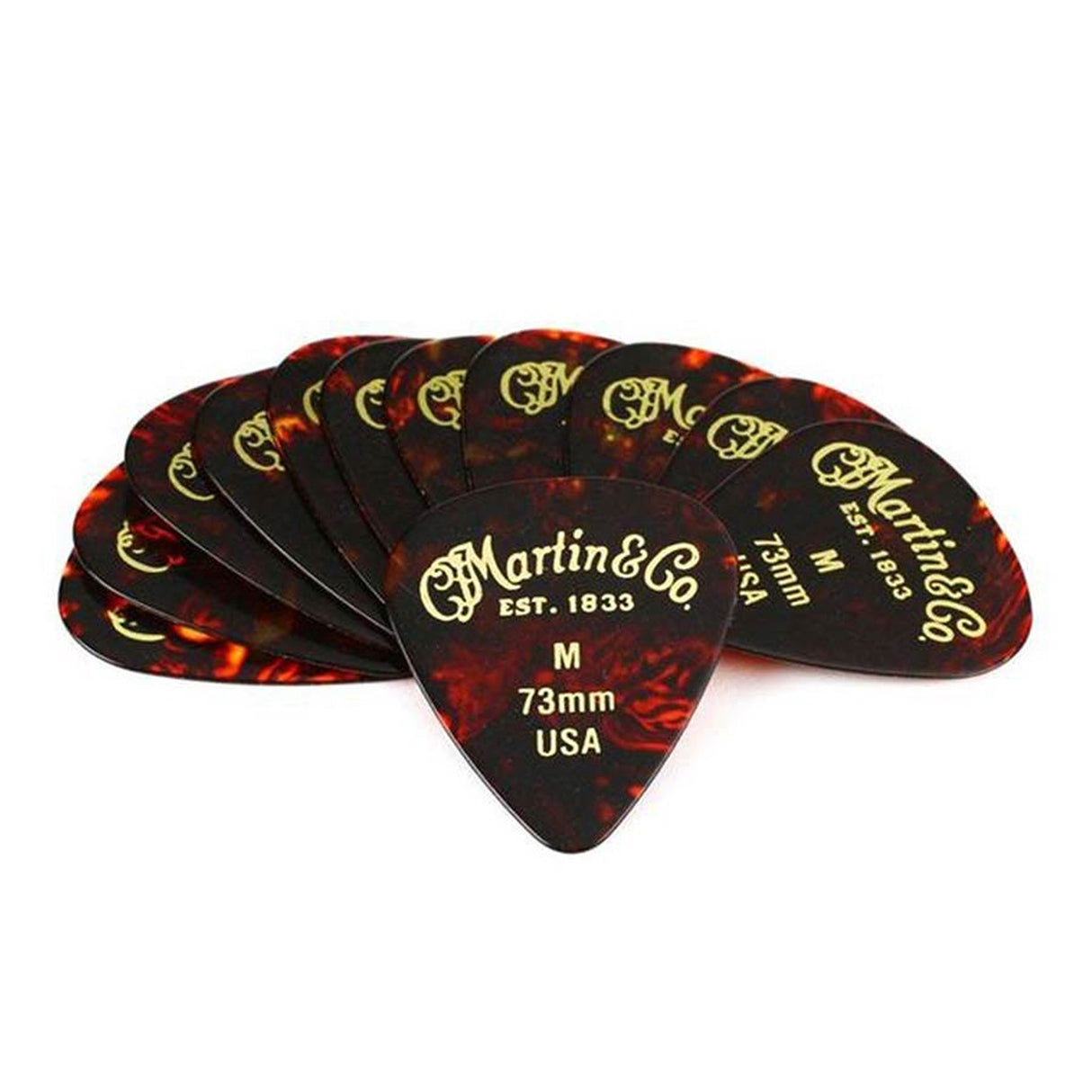 Martin SPA 18A0050 pick pack 351 vorm .73mm faux schildpad Medium 12 stuks