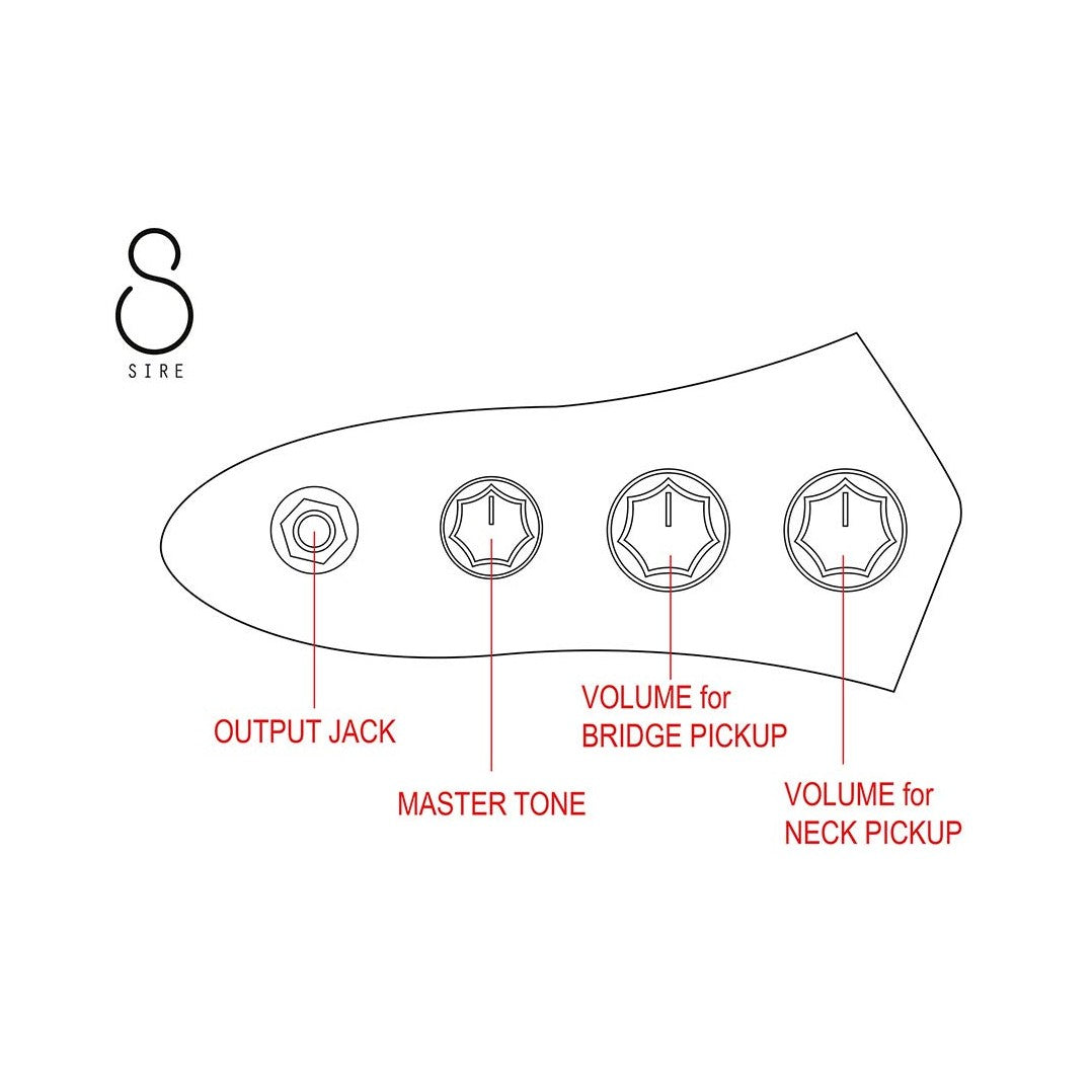 Sire V5 A5/NT Marcus Miller 5-snarige Basgitaar Natural