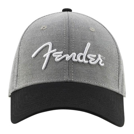 Fender 9190121000 Hipster Dad Hat – Grijs/Zwart, One Size