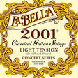 La Bella L-2006L classic single snaar, silverplated wound .104