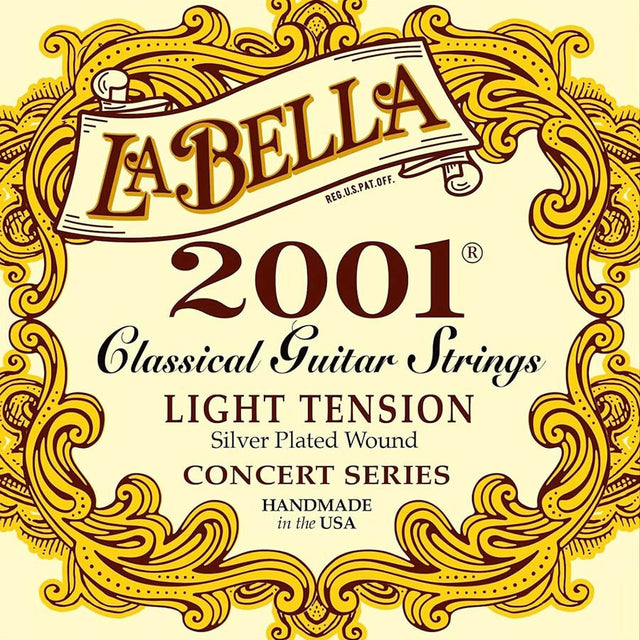 La Bella L-2006L classic single snaar, silverplated wound .104