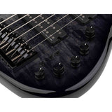 Sire M7+ A6/TBK Marcus Miller 6-snarige basgitaar, swamp ash met flame maple top, 35 inch, Heritage-3 preamp, Transparent Black