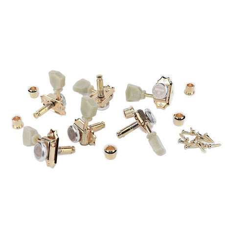 Gotoh GTH13008 SD90 stemmechanieken met Magnum Lock Trad and SL knoppen, 3L3R, goud
