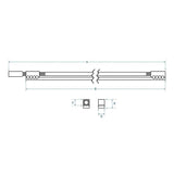 Boston TRD-360-HY double action truss rod, lightweight, hybrid titanium, 360mm length, ± 76 grams weight