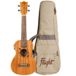 Flight DUC523 EQ MAH Elektrisch-Akoestische Concert Ukulele met Solid Mahogany Top, Pickup en Aquila Super Nylgut Snaren