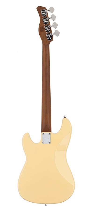 Sire D5 A4/VW Marcus Miller basgitaar 4 snarig passief elzen vintage white