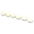 Allparts TK7710025 Plastic Ovale Stemknoppen Wit, 6 Stuks