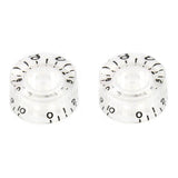 Allparts PK0130031 Clear Vintage Snelheidknoppen - 2 Stuks