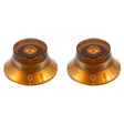 Allparts vintage amber belknoppen - 2 stuks