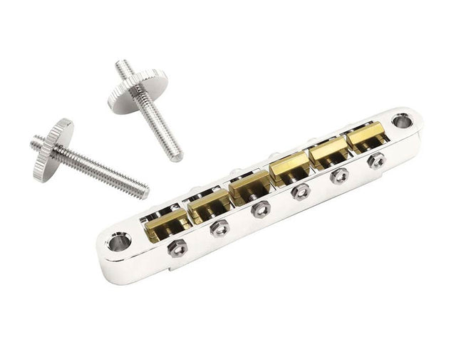 Hosco Japan GE104BANBS3 Vintage T-O-M Brug met Messing Zadels en Aged Nickel Afwerking