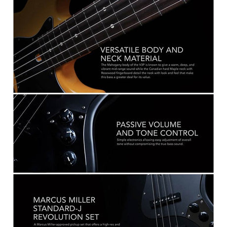 Sire V3P 5/BKS Marcus Miller 5-Snarige Basgitaar Satin Black