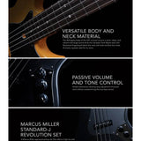 Sire V3P 5/ORG Marcus Miller 5-Snarige Basgitaar Orange