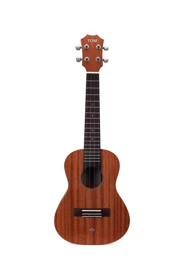 Tom S-1 Concert Ukulele Sapele met Rosewood en Luxe Hoes