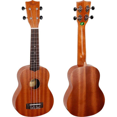 Flight NUS310 Soprano Ukulele met African Sapele Body, Bone Topkam en 12 Frets