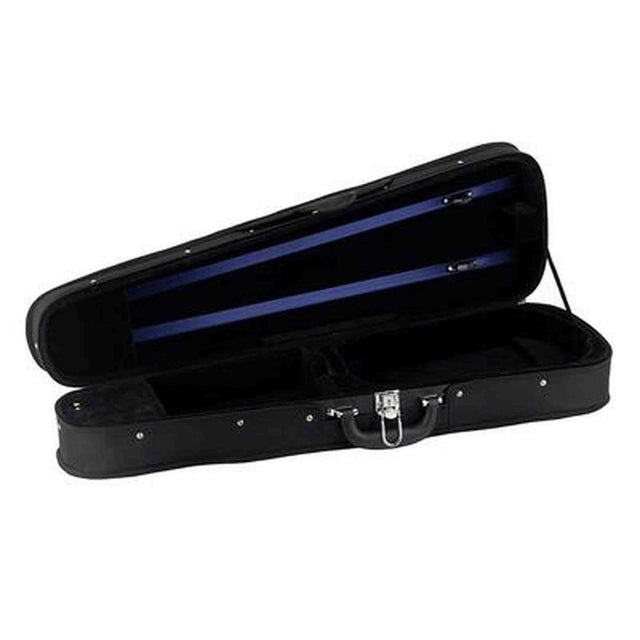 Leonardo VC-1444S-BK Student Series houten vioolkoffer 4/4 shaped zwart