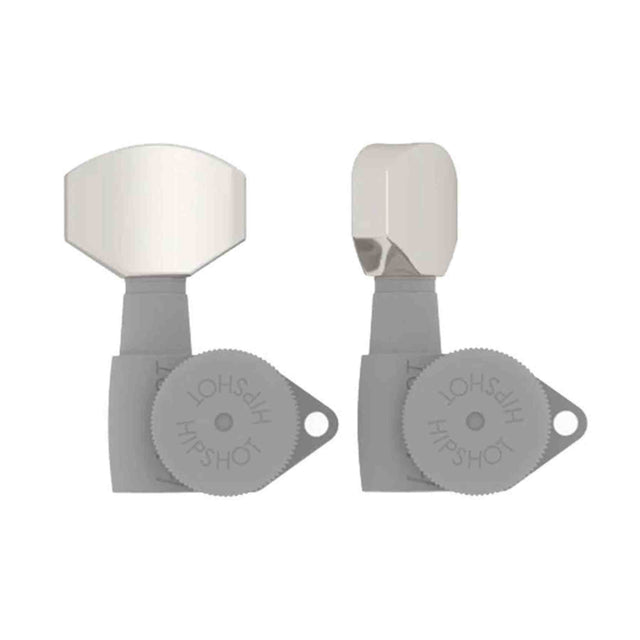 Hipshot HS6B1HEXN Hex Stemknop voor Gitaarmechaniek Nickel, per stuk