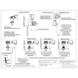 Hipshot HS6K1GN0CST Gitaar tuner upgrade kit, 6 in line classic, open chroom staggered